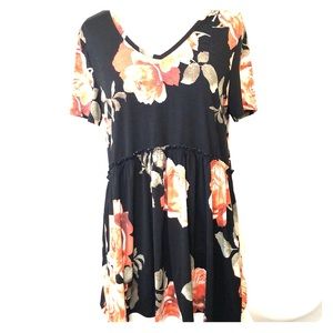 Floral babydoll top